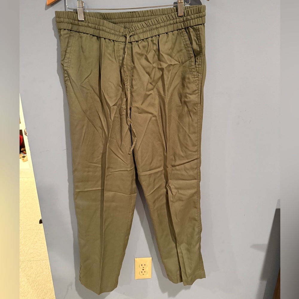 Talbots Green Sweatpants Relaxed Fit Cotton Blend